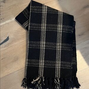 Black and Tan Throw